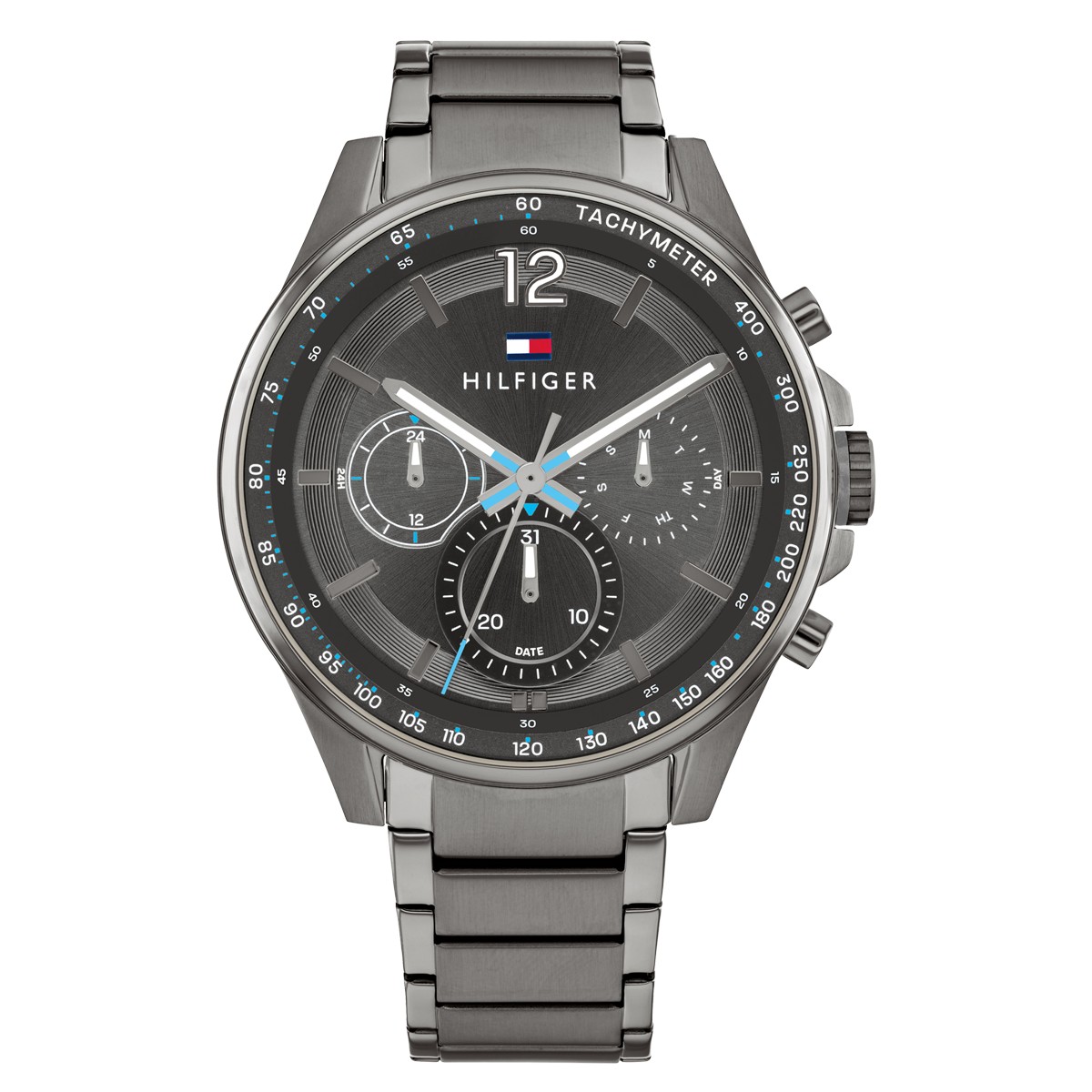 Relógio Tommy Hilfiger Max Cinzento Aço Ip Cinzento