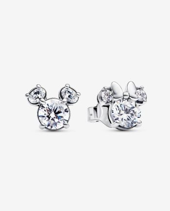 Brincos Stud Disney Mickey Mouse e Minnie Mouse