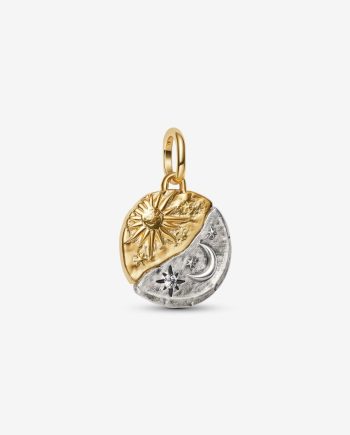 Conta Medalhão Sol e Lua
