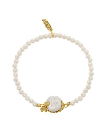 Pulseira Freshwater com Pérola de Água Doce