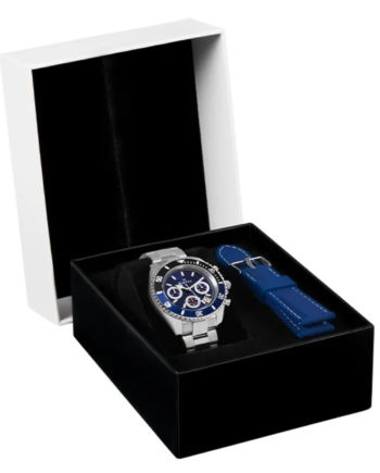 Box Relógio Homem Ocean Rider Chrono Azul