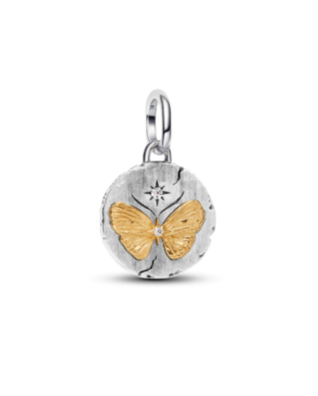 Conta Medalhão Borboleta